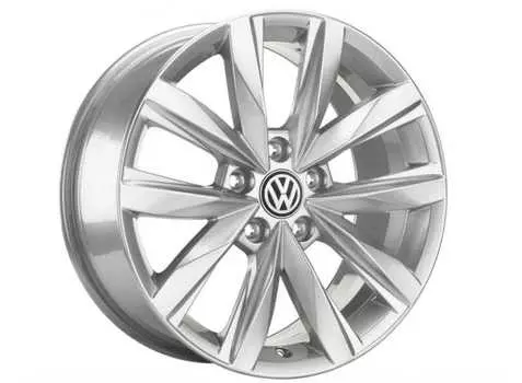 Диск колесный VAG Las minas 6xR16 5x100 ET38 ЦО57,1 серебристый 2G0601025S8Z8