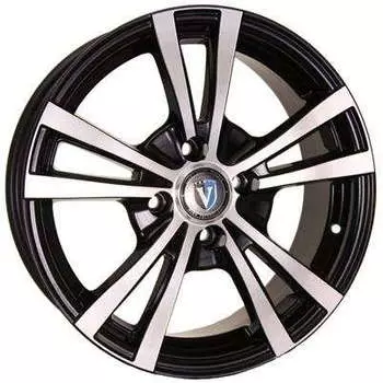 Диск колесный Venti 1404 5,5xR14 4x100 ET43 ЦО67,1 черный с полированной лицевой частью rd831726