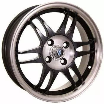 Диск колесный Venti 1502 6xR15 4x100 ET45 ЦО54.1 чёрный с полированной лицевой частью rd831743