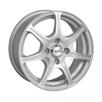 Диск колесный X'trike X-110 6xR14 4x114.3 ЕТ35 ЦО67.1 серебристый с полированной лицевой частью 2263