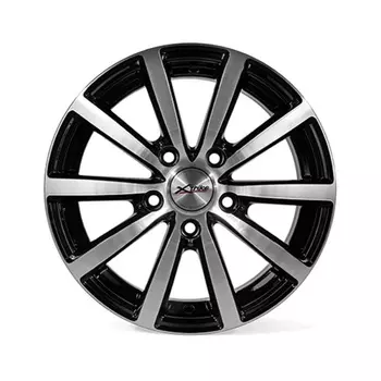 Диск колесный X'trike X-114 6xR15 5x114.3 ЕТ38 ЦО67.1 черный частично полированный 25663