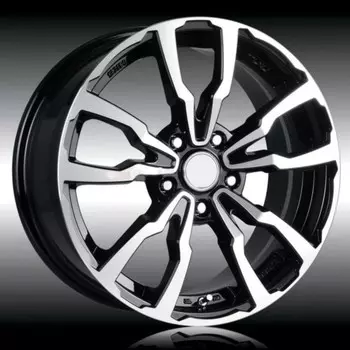 Диск колесный X'trike X-117 6.5xR16 5x114.3 ЕТ45 ЦО67.1 черный с полировкой 28073