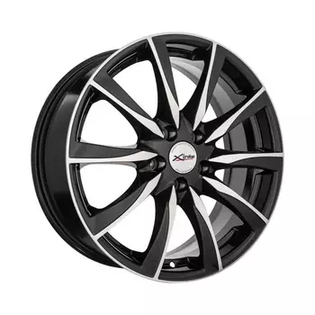 Диск колесный X'trike X-119 7xR17 5x100 ЕТ38 ЦО67.1 черный частично полированный 29079