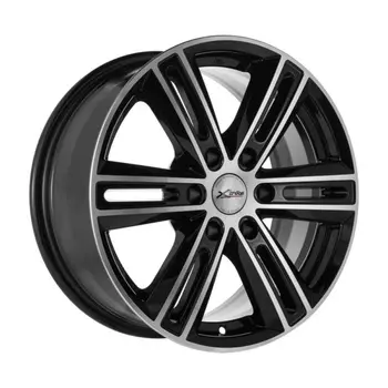 Диск колесный X'trike X-124 7.5xR17 6x139.7 ЕТ25 ЦО106.1 черный полированный 67565