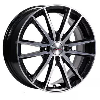 Диск колесный X'trike X-129 6.5xR16 4x114.3 ЕТ40 ЦО66.1 черный частично полированный 74298