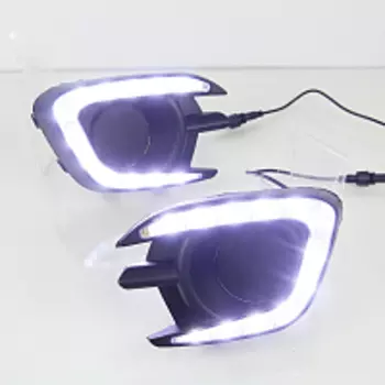 Дневные ходовые огни, диодные для Mitsubishi Pajero Sport 2008 - 2016