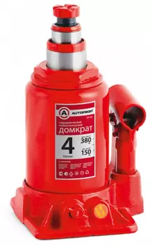 Домкрат бутылочный гидравлический AUTOPROFI DT-04 (4 т)