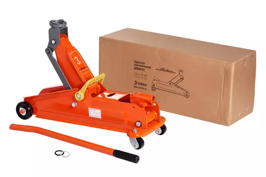 Домкрат подкатной (3 тонны, min - 133 мм, max - 385 мм) Airline AJ-3F-385