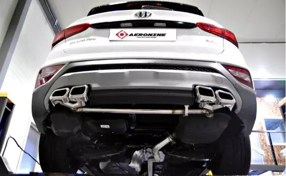Двойная выхлопная система для Санта Фе 4 (Hyundai Santa Fe 2018 - 2019)