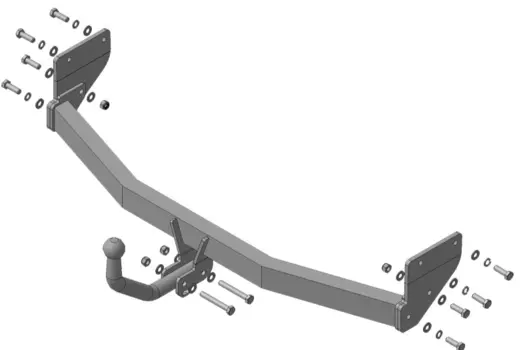 Фаркоп "Мотодор" для KIA RIO 2017 -