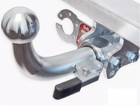 Фаркоп (оцинкованный, горизонтальный съемный крюк) Galia K041C для KIA Soul 2017 -