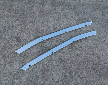 Хром вставки в нижнюю решетку для Haval F7 (Хавал Ф7) 2018, 2019, 2020