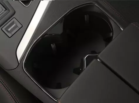 Хромированная окантовка на подстаканники (черный) для Peugeot 3008 2017-