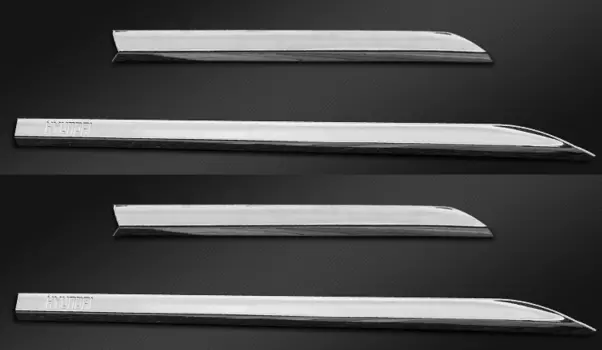 Хромированные молдинги на кромки дверей для Hyundai Creta (Крета) 2016 -