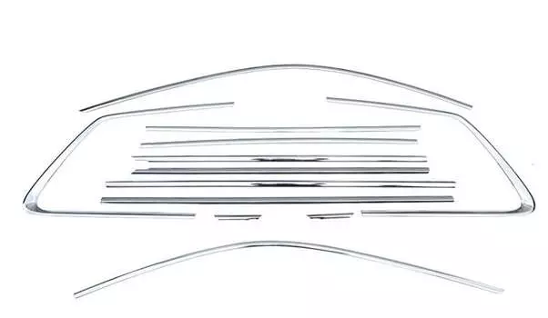 Хромированные молдинги, окантовка на окна для SKODA Kodiaq 2017 -