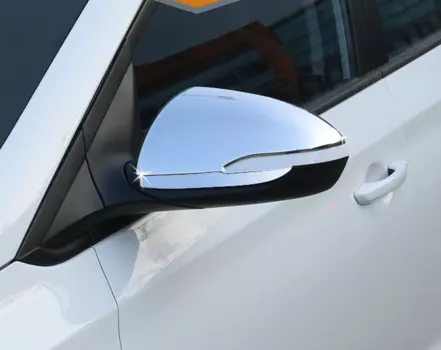 Хромированные накладки на боковые зеркала для Hyundai Solaris 2017 -