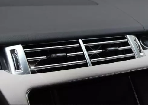 Хромированные накладки на центральные воздуховоды для Range Rover 2014 -