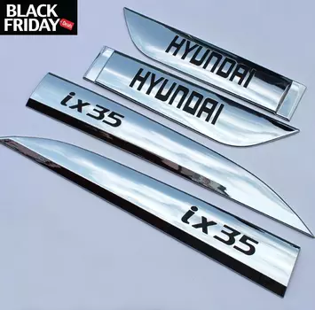 Хромированные накладки на двери для Hyundai ix35 (2010 - 2015)