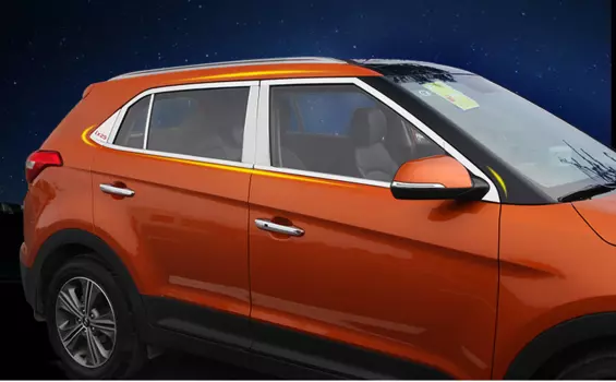 Хромированные накладки на окна для Creta (Крета)