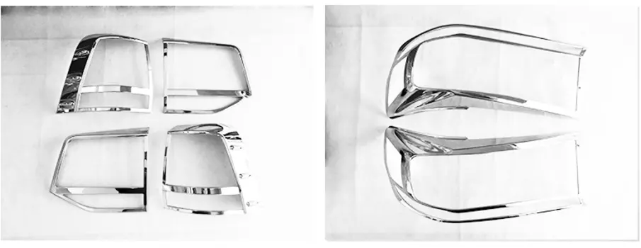 Хромированные накладки на оптику LAND CRUISER 2016