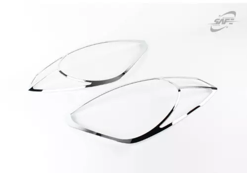 Хромированные накладки на передние фары для Hyundai H1 Starex 2007 - 2017