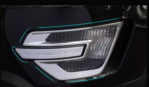 Хромированные накладки на противотуманные фары для Ford Explorer 2015 -