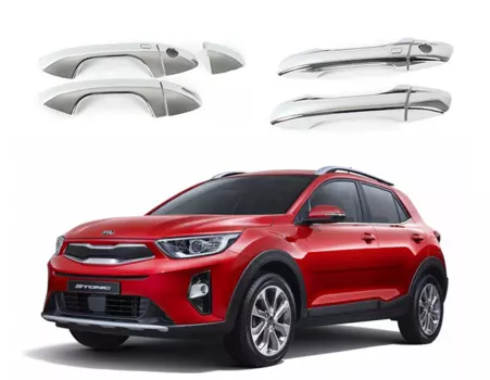 Хромированные накладки на ручки дверей для KIA Stonic KX1 2019 - 2020