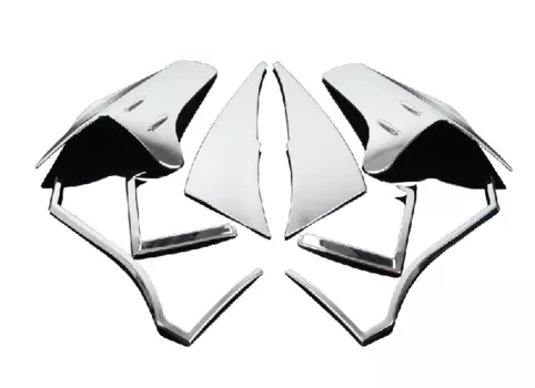 Хромированные накладки на задние фонари для Toyota RAV4 (2013 - 2015)