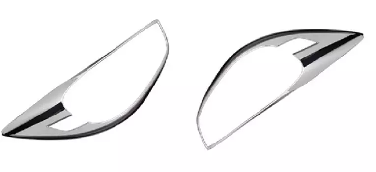 Хромированные окантовки передних фар для Mazda CX-5 (2011 - 2015)