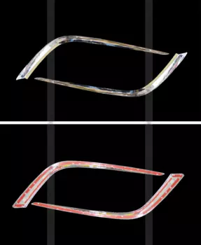 Хромированные окантовки противотуманных фар