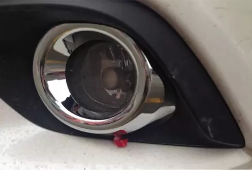 Хромированные окантовки противотуманных фар, круг