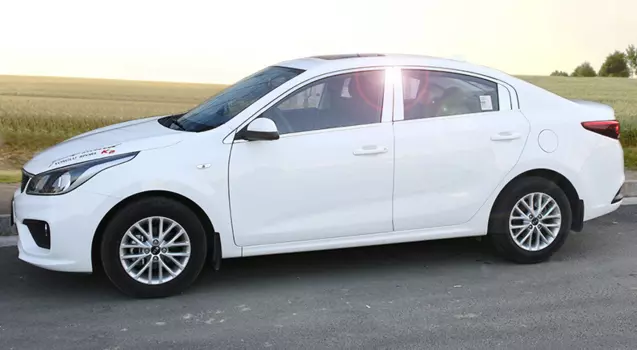 Хромированные оконные молдинги для KIA RIO 2017 -