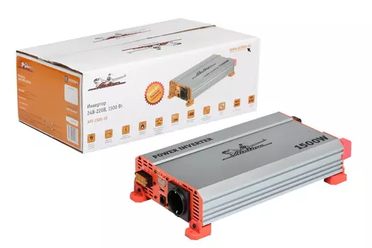 Инвертор (24В - 220В, номинальная мощность 1500 Вт) Airline API-1500-10