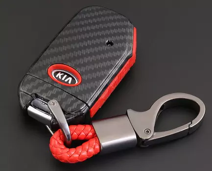 Карбоновый корпус для смарт - ключа для Kia Soul (Киа Соул) 2019, 2020