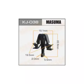 Клипса автомобильная (автокрепеж), 1 шт., Masuma KJ-038