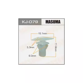 Клипса автомобильная (автокрепеж), 1 шт., Masuma KJ-079