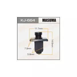 Клипса автомобильная (автокрепеж), 1 шт. Masuma KJ-664