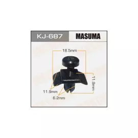 Клипса автомобильная (автокрепеж), 1 шт. Masuma KJ-687