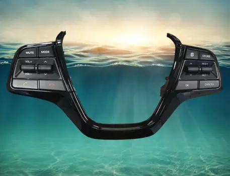 Кнопки круиз-контроля (доработанные) и аудио Black Style для Hyundai Solaris 2017 -