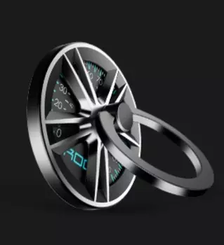 Кольцо-держатель для телефона, черное Rock ROCK00106