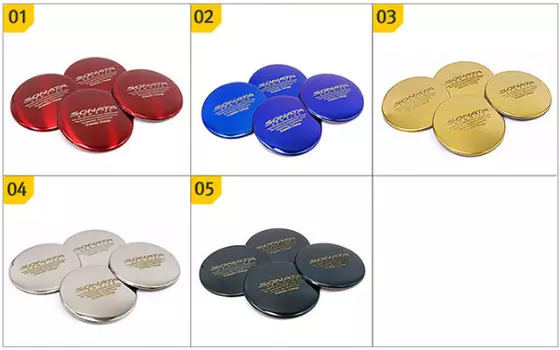 Колпачки на колеса (надпись "Sonata") для Hyundai Sonata 2017 -