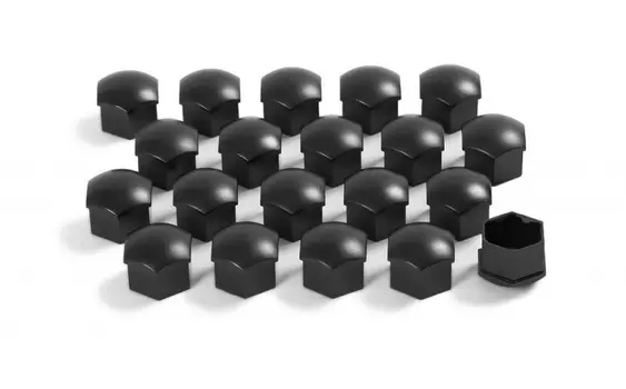 Колпачки на колесные болты (черный матовый) 1Z007121501C для Skoda Rapid 2020 -