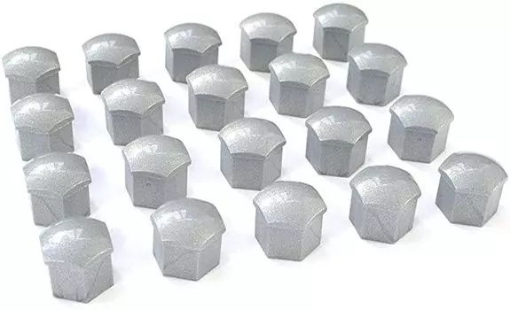 Колпачки на колесные болты (серебристый металлик) 1Z00712157ZS для Skoda Rapid 2020 -