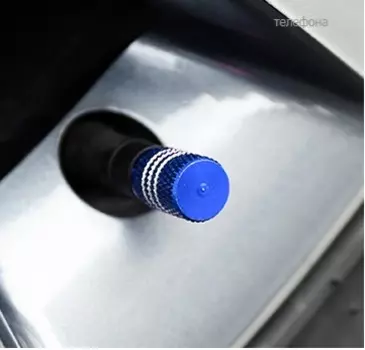 Колпачки на нипель (синий) для Changan CS35 Plus 2019-