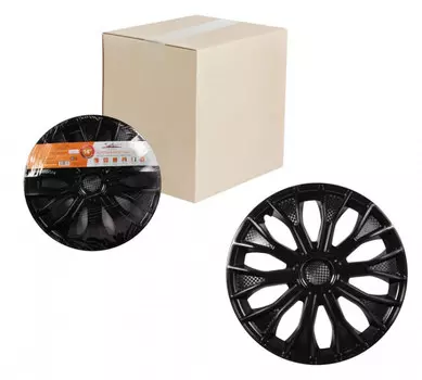 Колпаки колесные Airline Волтек R14 черный AWCC1417