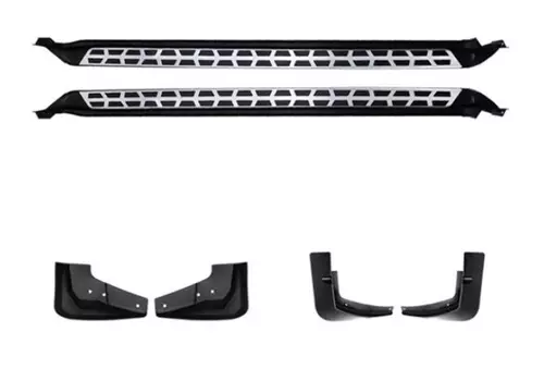 Комплект боковых подножек и брызговиков Kokomotor KKM00123 для KIA Carnival (4G) 2021-