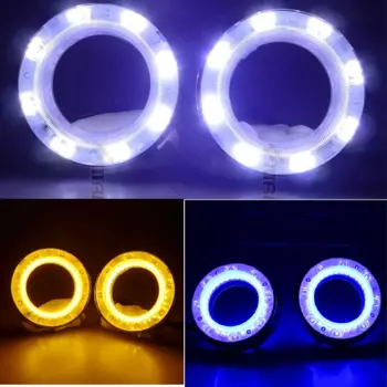 Комплект круглых светодиодных дневных ходовых огней (LED ДХО) для Subaru Forester (2013 - 2015)