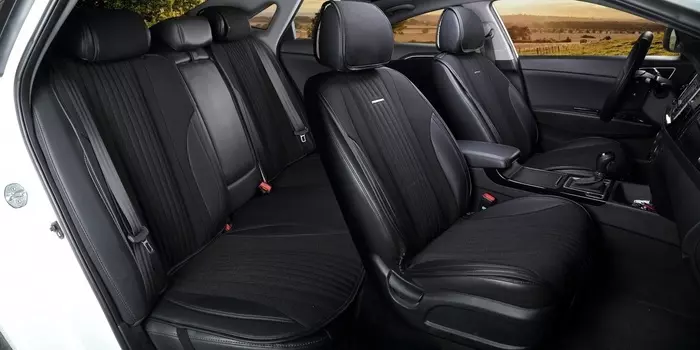 Комплект накидок на сиденья (черный) для KIA Ceed ( 2012 - 2015)