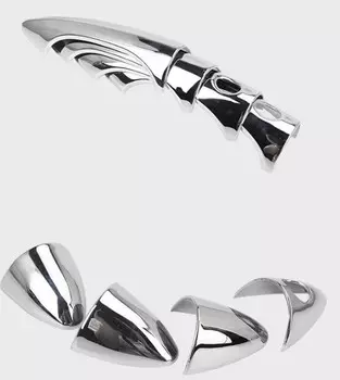 Комплект накладок на дверные ручки (хром) для Geely Emgrand GT 2017 -