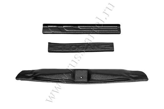 Комплект накладок на пороги и задний бампер